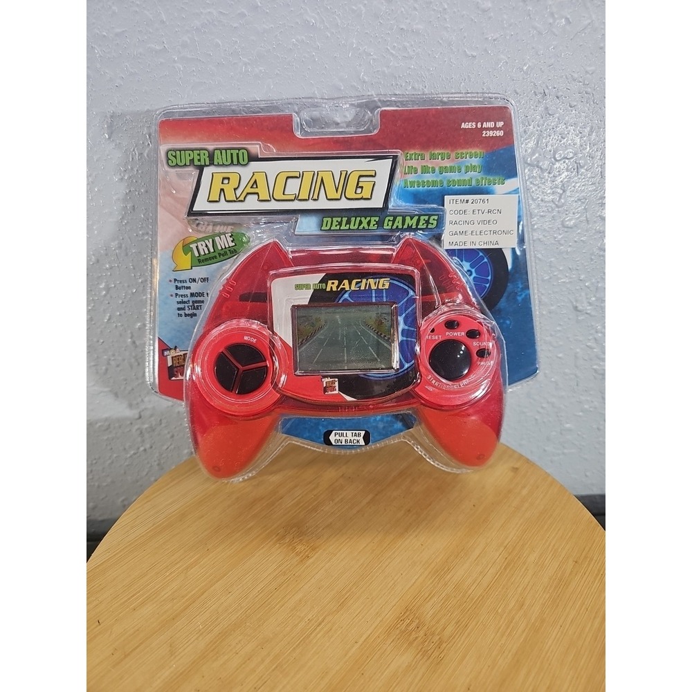 MGA Entertainment Super Auto Racing Handheld Electronic Game LCD Red - New 1999